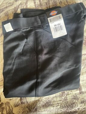 Dickies Men’s Black Flat Front Work pants